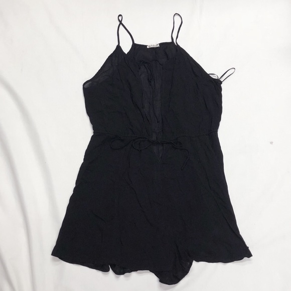 Intimately Free People Liasons Black Romper New XS - Picture 8 of 8